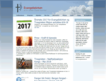 Tablet Screenshot of evangeliekirken.no